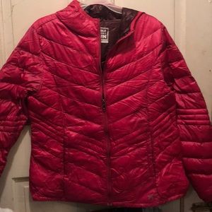 Ladies Pink puffer jacket